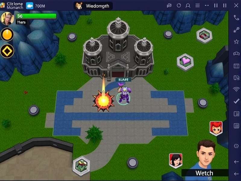 Cyclone Monarch game screenshot showing battle interface